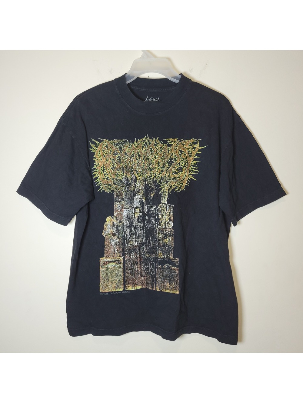 Destroy Lonely Black Metal Graphic T-Shirt Men's Size M Double-Sided Cotton Tee